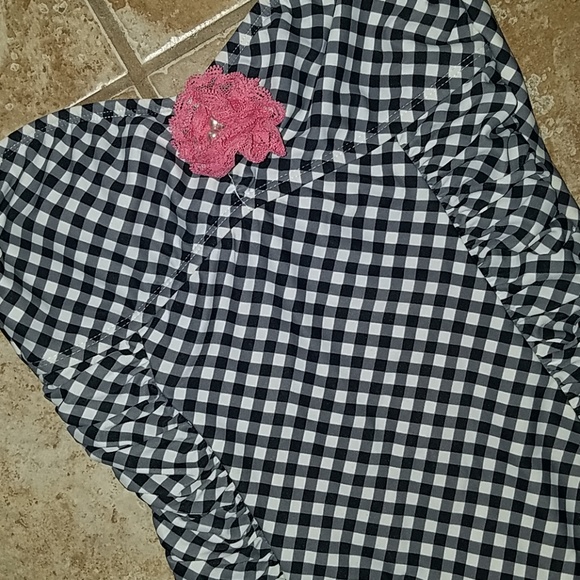 Pink, black and white one piece - Picture 2 of 3